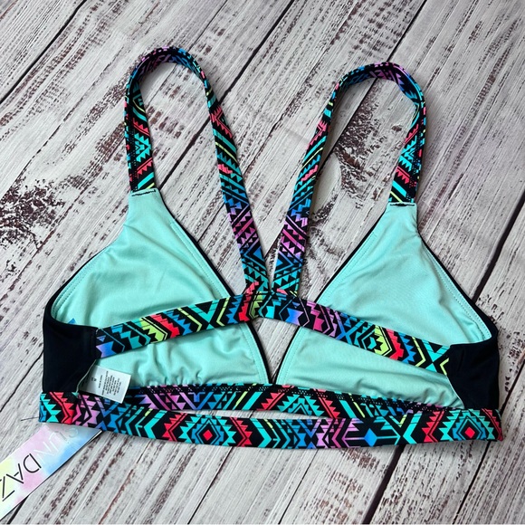 Black Strappy Triangle Bikini Swim - Picture 2 of 5